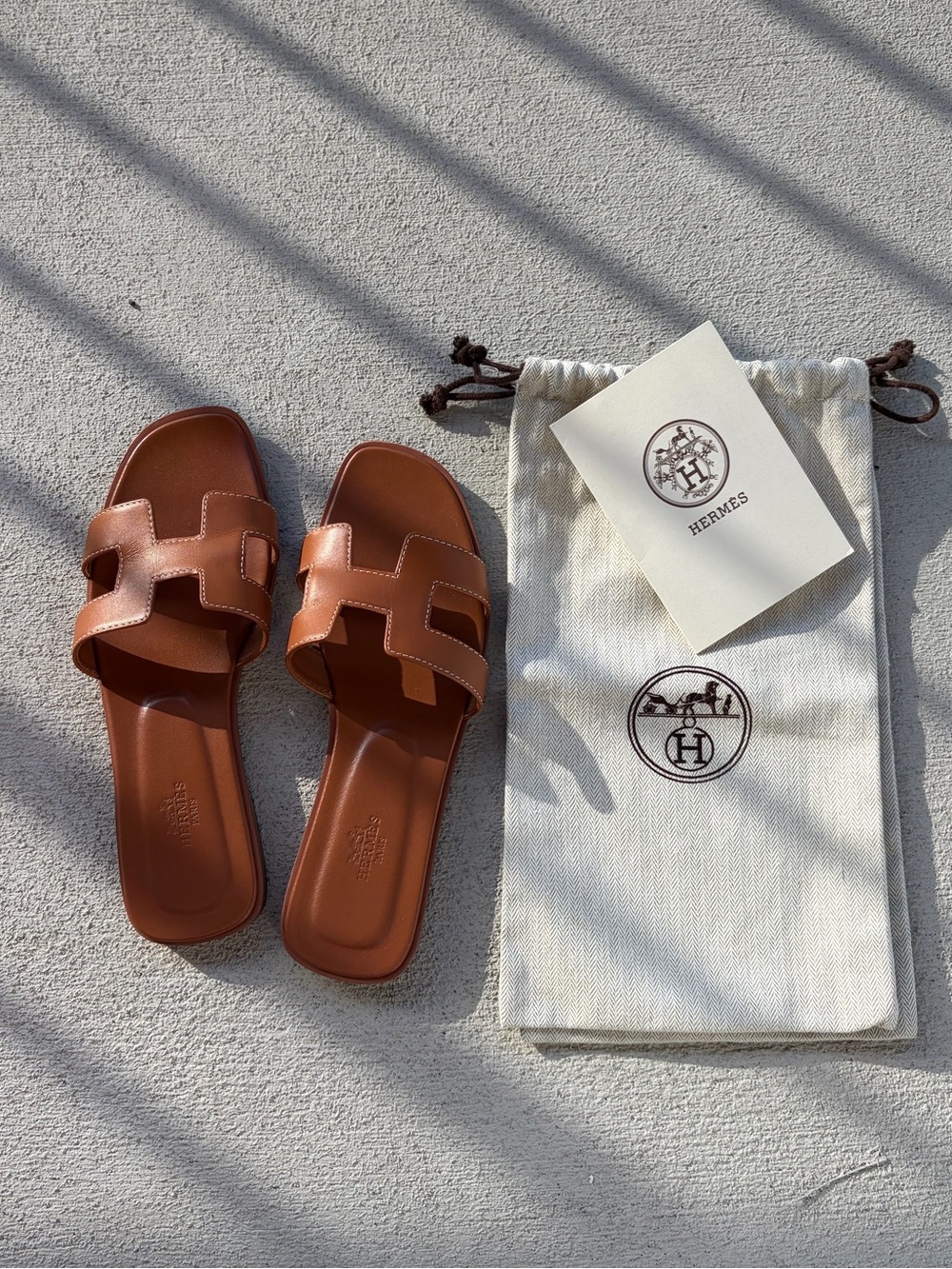 Hermes Orans - Brown Leather